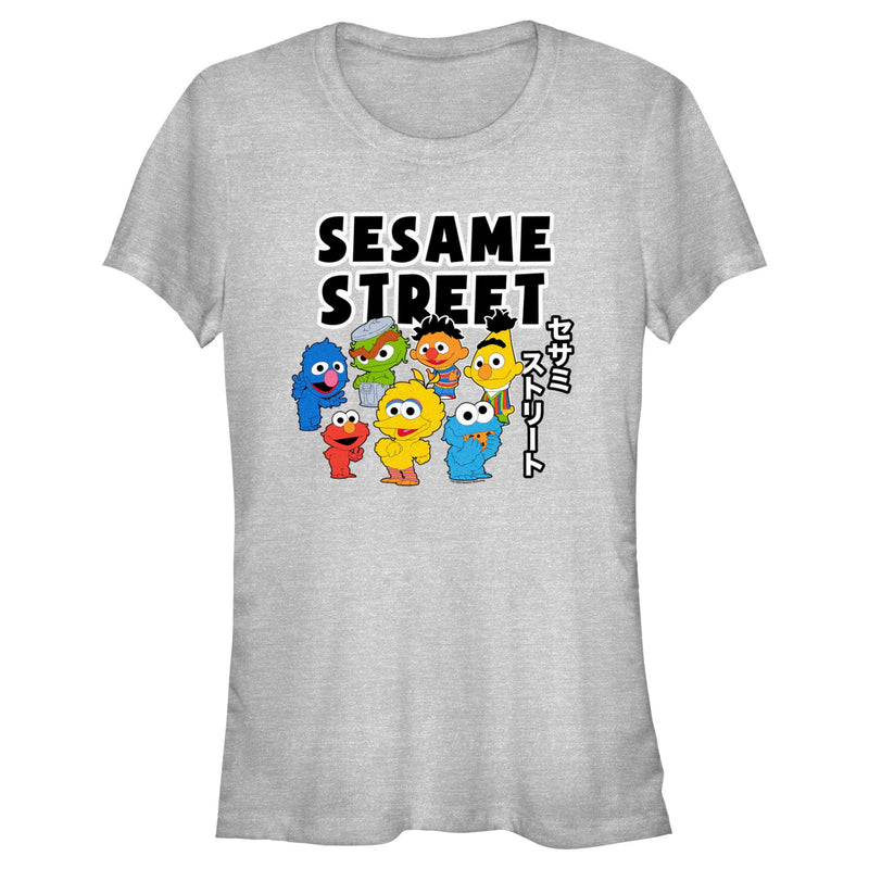 Junior's Sesame Street Kawaii Characters Group T-Shirt