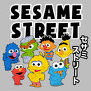 Junior's Sesame Street Kawaii Characters Group T-Shirt