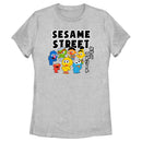 Women's Sesame Street Kawaii Characters Group T-Shirt