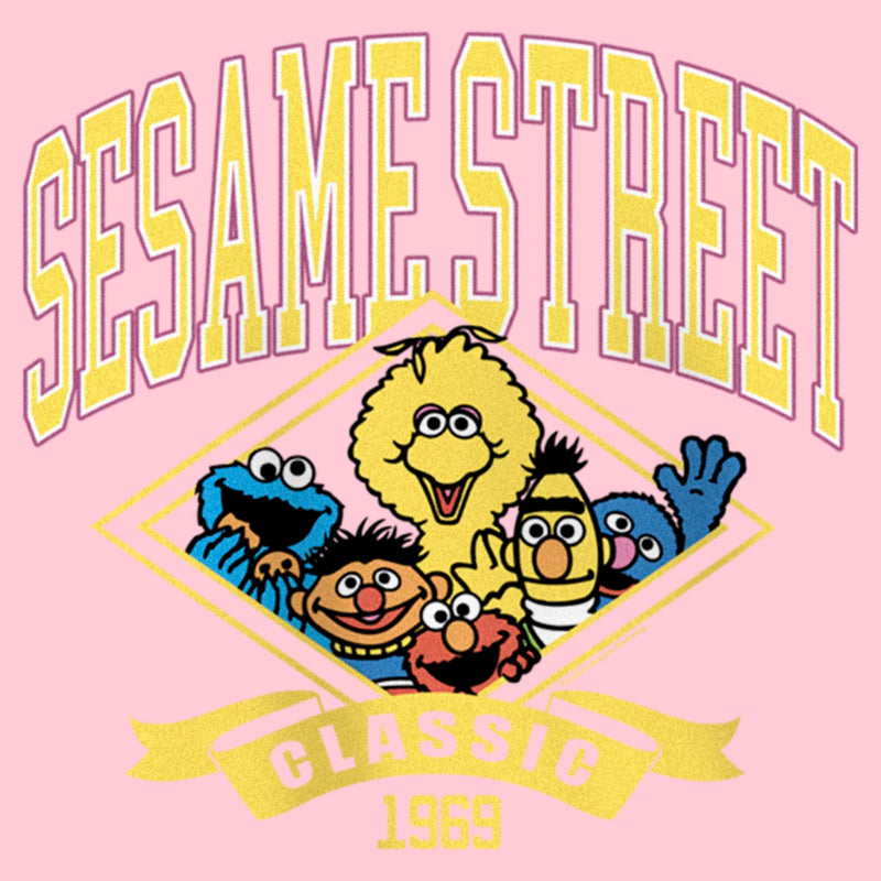 Girl's Sesame Street Classic 1969 Varsity T-Shirt