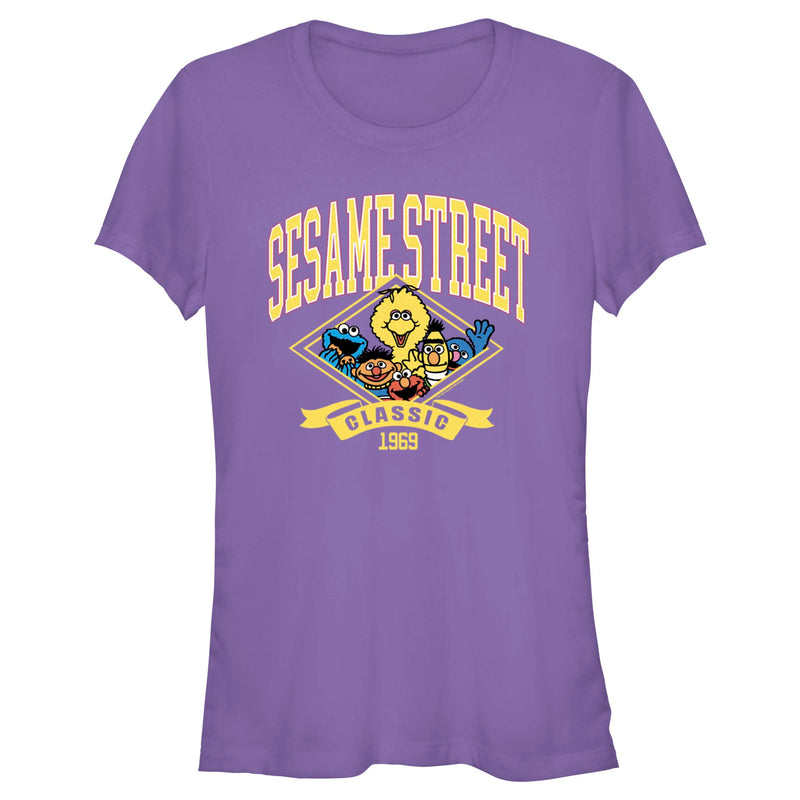 Junior's Sesame Street Classic 1969 Varsity T-Shirt