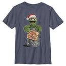 Boy's Sesame Street Oscar the Grouch Merry Christmas T-Shirt