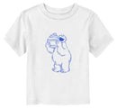 Toddler's Sesame Street Cookie Monster Blue Sketch T-Shirt