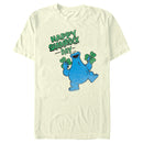 Men's Sesame Street Happy Shamrock Day Cookie Monster T-Shirt