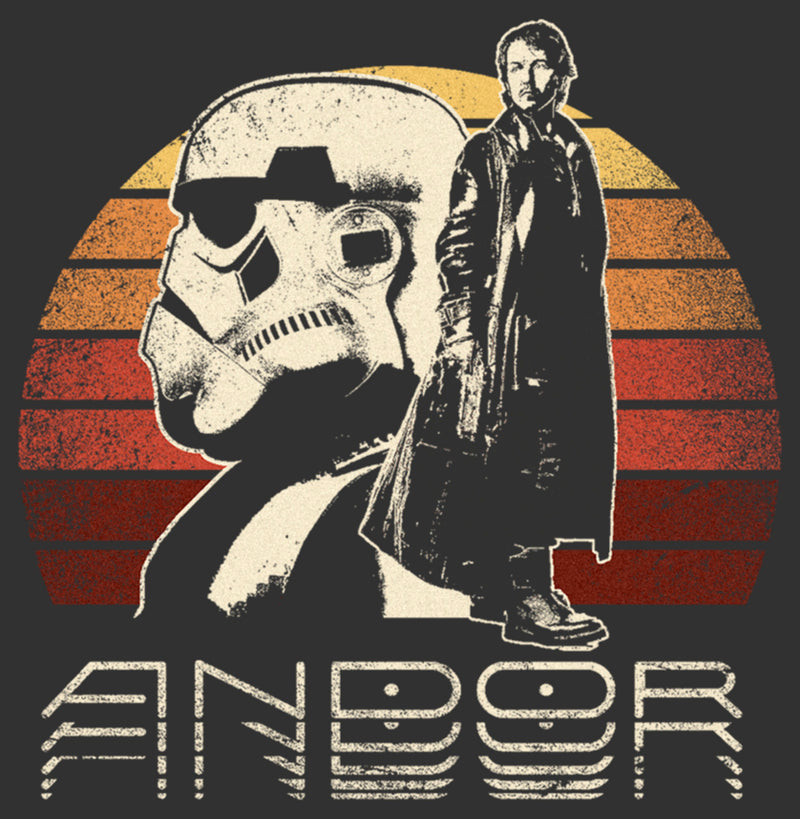 Men's Star Wars: Andor Cassian Rebel And Trooper T-Shirt