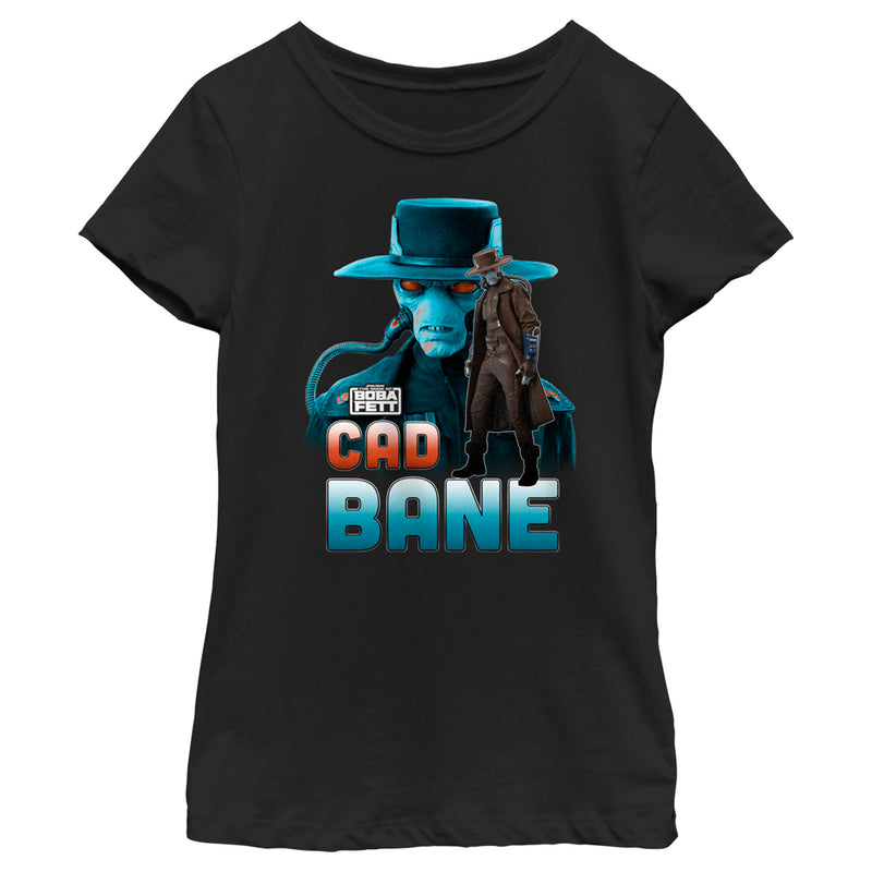 Girl's Star Wars: The Book of Boba Fett Cad Bane Mercenary and Bounty Hunter T-Shirt