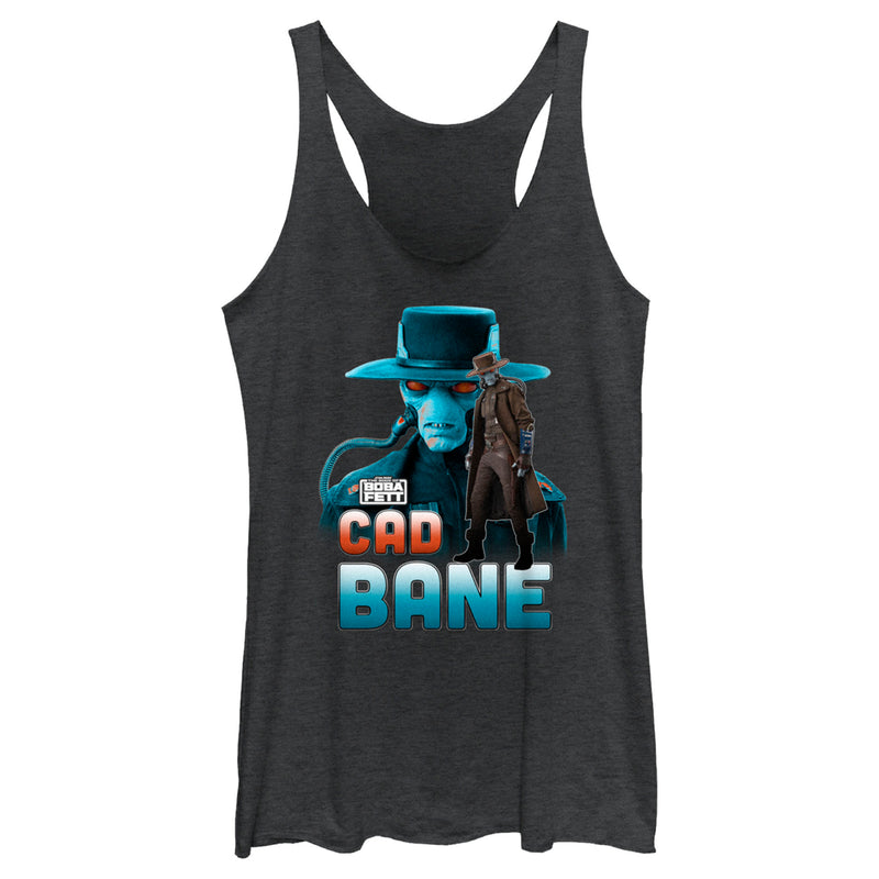 Women's Star Wars: The Book of Boba Fett Cad Bane Mercenary and Bounty Hunter Racerback Tank Top