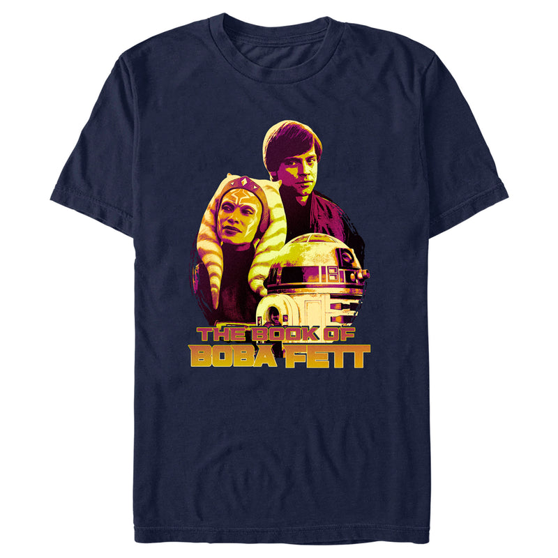 Men's Star Wars: The Book of Boba Fett R2-D2, Skywalker, Tano Old Friends T-Shirt