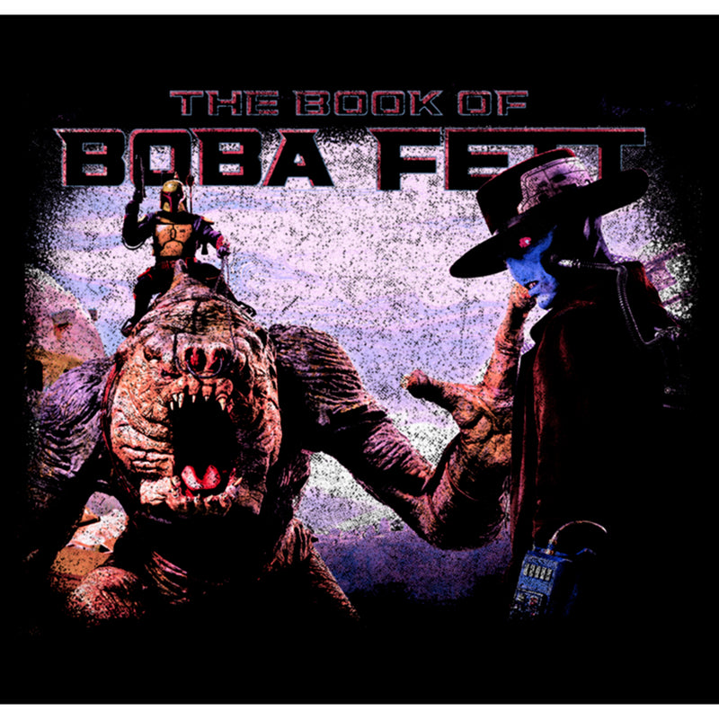 Men's Star Wars: The Book of Boba Fett Cad Bane Rancor and Boba Standoff T-Shirt