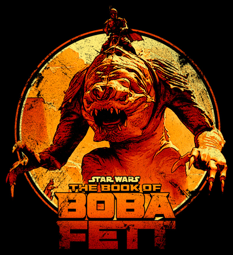 Men's Star Wars: The Book of Boba Fett Riding the Rancor T-Shirt