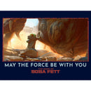 Boy's Star Wars: The Book of Boba Fett Grogu Taming the Rancor May the Force be With You T-Shirt