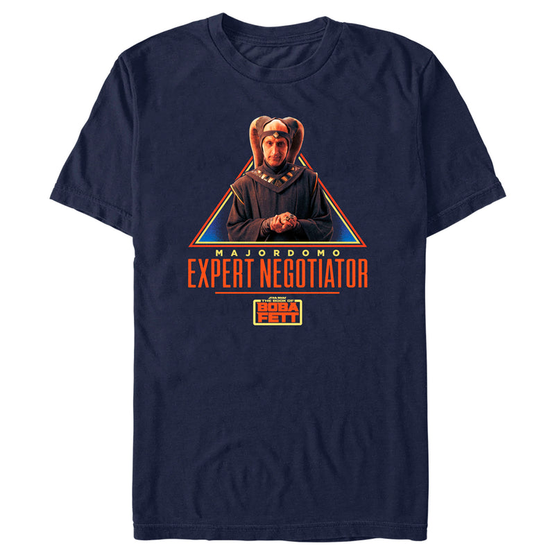 Men's Star Wars: The Book of Boba Fett Majordomo Expert Negotiator T-Shirt