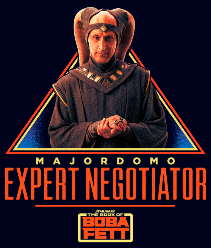 Men's Star Wars: The Book of Boba Fett Majordomo Expert Negotiator T-Shirt