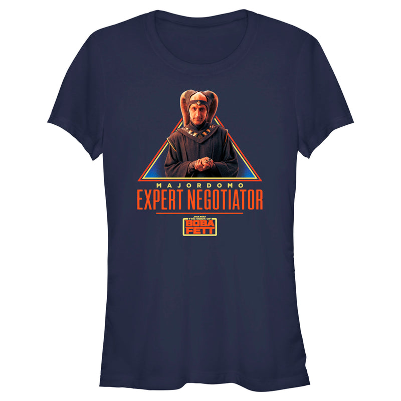 Junior's Star Wars: The Book of Boba Fett Majordomo Expert Negotiator T-Shirt