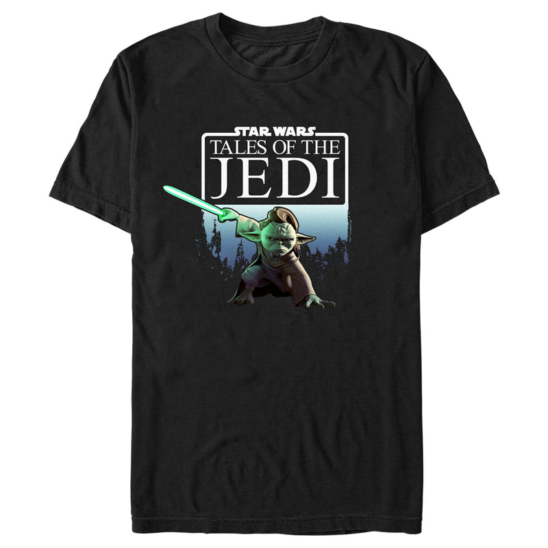 Men's Star Wars: Tales of the Jedi Yaddle Poster T-Shirt