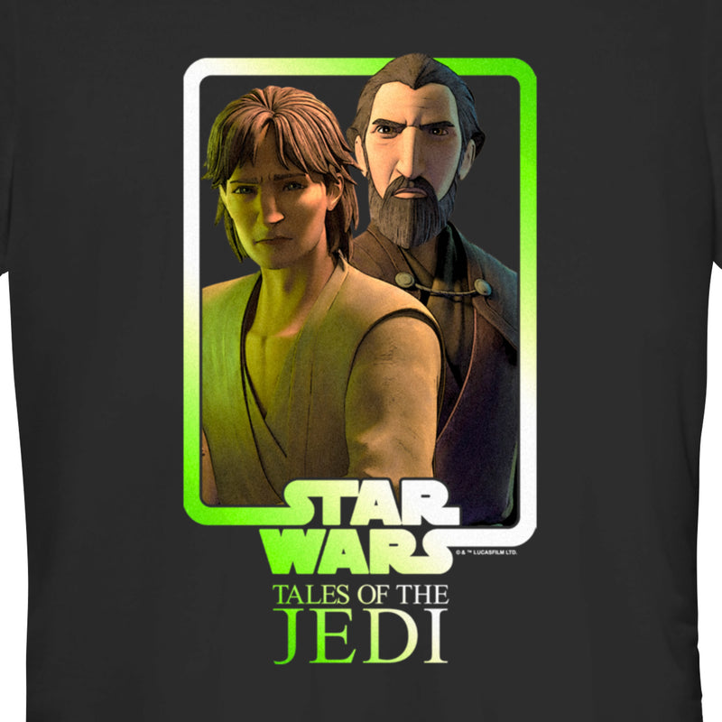 Junior's Star Wars: Tales of the Jedi Count Dooku and Qui-Gon Jinn Duo T-Shirt