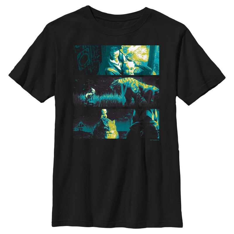 Boy's Star Wars: Tales of the Jedi Sabretooth Scenes T-Shirt