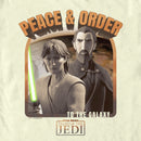 Men's Star Wars: Tales of the Jedi Peace & Order to the Galaxy T-Shirt