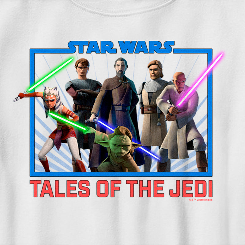 Boy's Star Wars: Tales of the Jedi Group Square T-Shirt