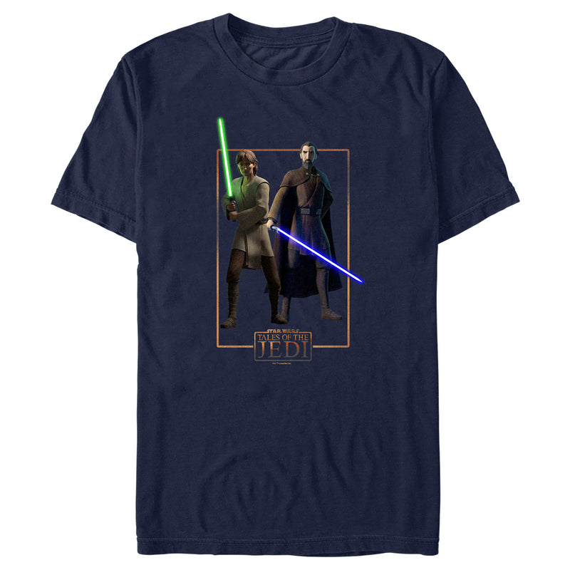 Men's Star Wars: Tales of the Jedi Count Dooku and Qui-Gon Jinn T-Shirt