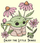 Men's Star Wars: The Mandalorian Grogu Enjoy the Little Things Frog T-Shirt