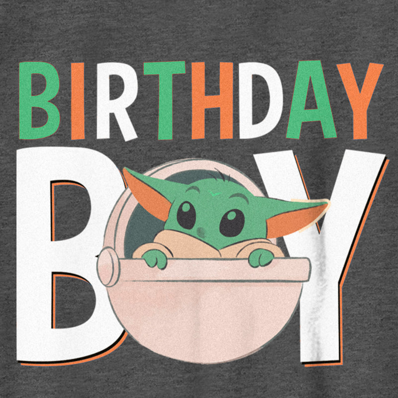 Boy's Star Wars: The Mandalorian Grogu Bassinet Birthday Boy T-Shirt