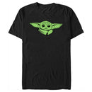 Men's Star Wars: The Mandalorian Grogu Green Head T-Shirt