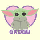 Men's Star Wars: The Mandalorian Grogu Cute Heart T-Shirt