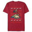 Men's Star Wars: The Mandalorian Christmas Grogu Sweater Print T-Shirt