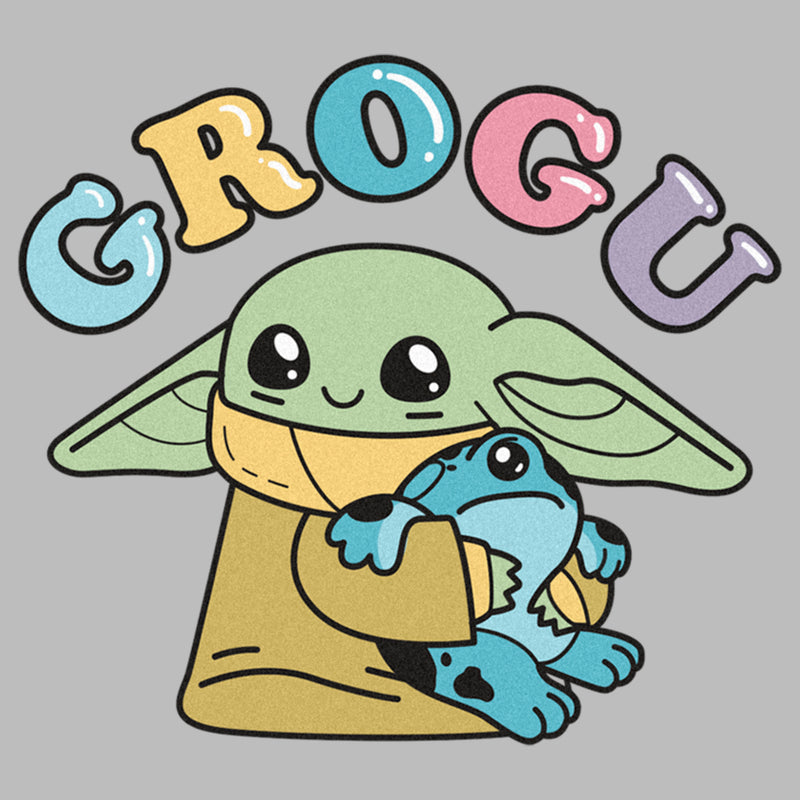 Men's Star Wars: The Mandalorian Grogu Cute Frog T-Shirt