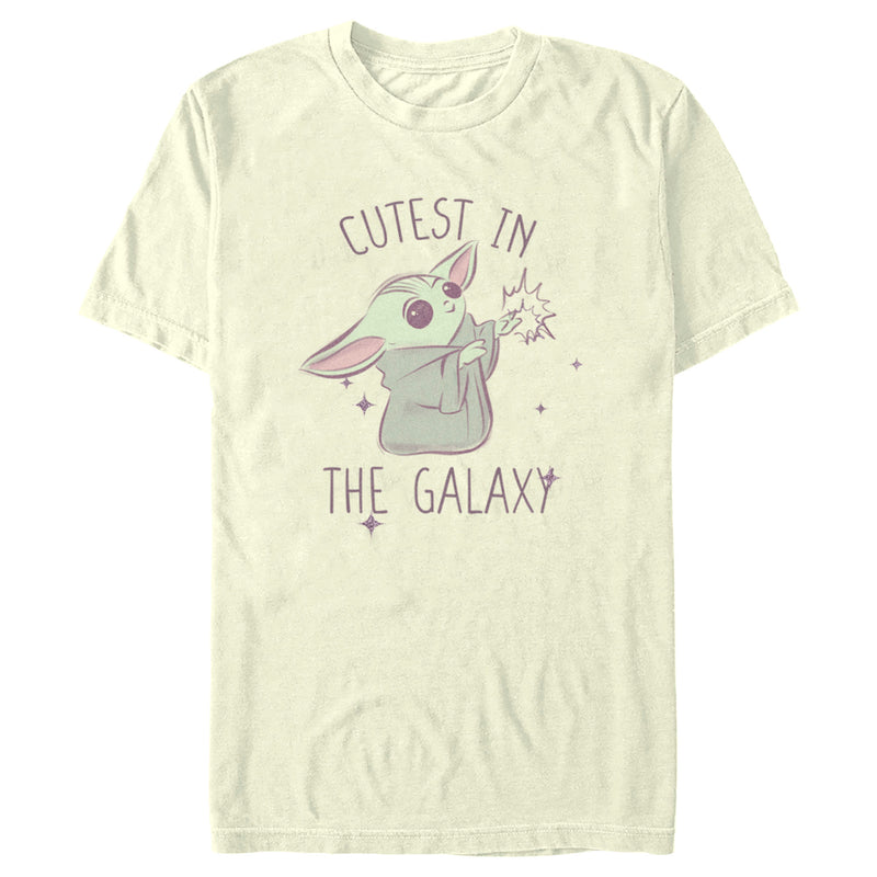 Men's Star Wars: The Mandalorian Grogu Cutest in the Galaxy Sketch T-Shirt