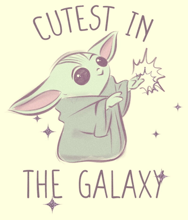 Men's Star Wars: The Mandalorian Grogu Cutest in the Galaxy Sketch T-Shirt