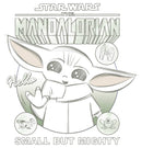 Men's Star Wars: The Mandalorian Grogu Small But Mighty Sketch T-Shirt