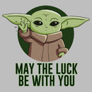 Men's Star Wars: The Mandalorian St. Patrick's Day Grogu May the Luck Be With You T-Shirt