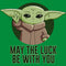 Men's Star Wars: The Mandalorian St. Patrick's Day Grogu May the Luck Be With You T-Shirt