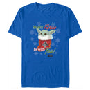 Men's Star Wars: The Mandalorian Christmas Grogu Stocking Merry Force be With You T-Shirt