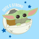 Men's Star Wars: The Mandalorian Grogu Cute & Strong Stars T-Shirt