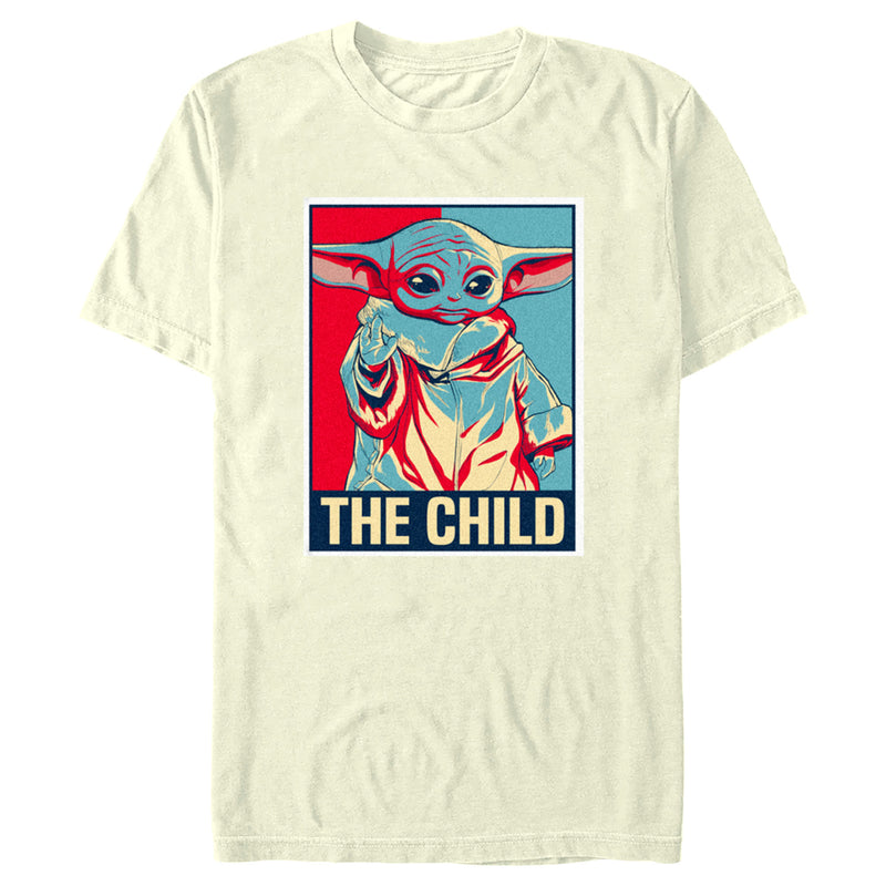 Men's Star Wars: The Mandalorian Grogu The Child Hope Poster T-Shirt