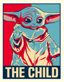 Men's Star Wars: The Mandalorian Grogu The Child Hope Poster T-Shirt