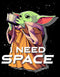 Men's Star Wars: The Mandalorian Grogu I Need Space T-Shirt