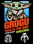 Men's Star Wars: The Mandalorian Grogu 8-Bit Poster T-Shirt