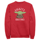 Men's Star Wars: The Mandalorian Christmas Grogu Galaxy's Greetings Sweatshirt