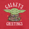 Men's Star Wars: The Mandalorian Christmas Grogu Galaxy's Greetings Sweatshirt