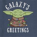 Junior's Star Wars: The Mandalorian Christmas Grogu Galaxy's Greetings Sweatshirt