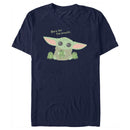 Men's Star Wars: The Mandalorian Grogu Here for the Snacks Frogs T-Shirt