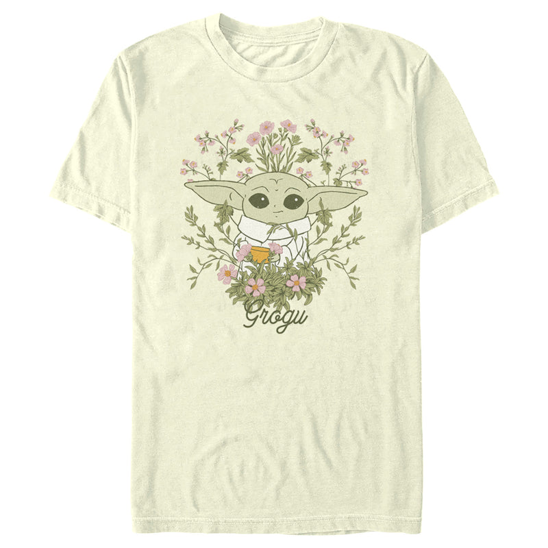 Men's Star Wars: The Mandalorian Floral Grogu T-Shirt