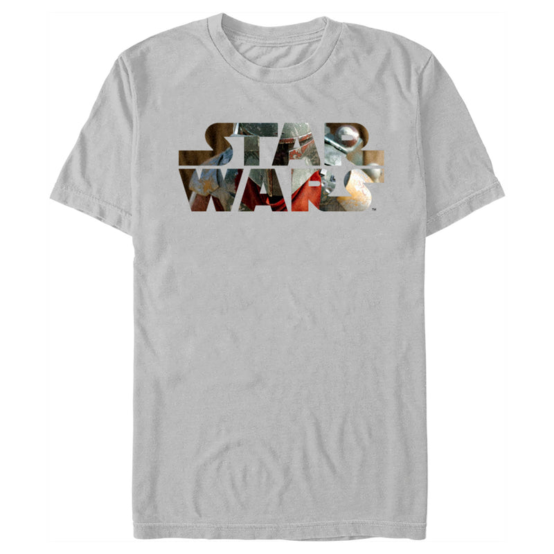 Men's Star Wars: The Mandalorian Din Djarin Star Wars Logo T-Shirt