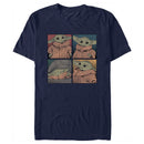 Men's Star Wars: The Mandalorian Grogu Distressed Emotion Boxes T-Shirt