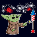 Men's Star Wars: The Mandalorian Fourth of July Grogu Firecracker T-Shirt