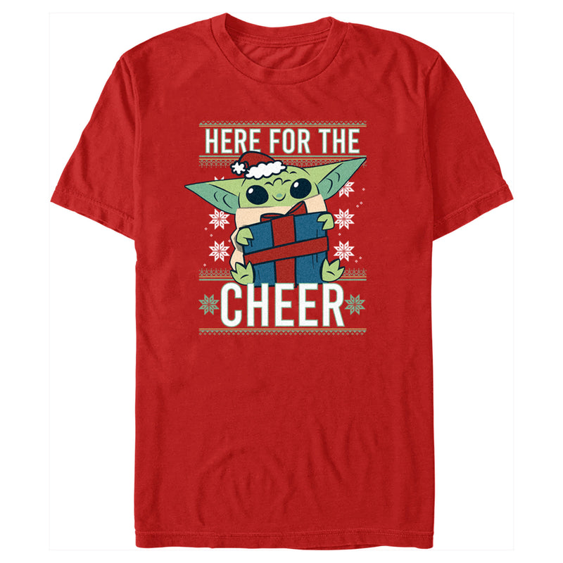 Men's Star Wars: The Mandalorian Grogu Here for the Cheer T-Shirt